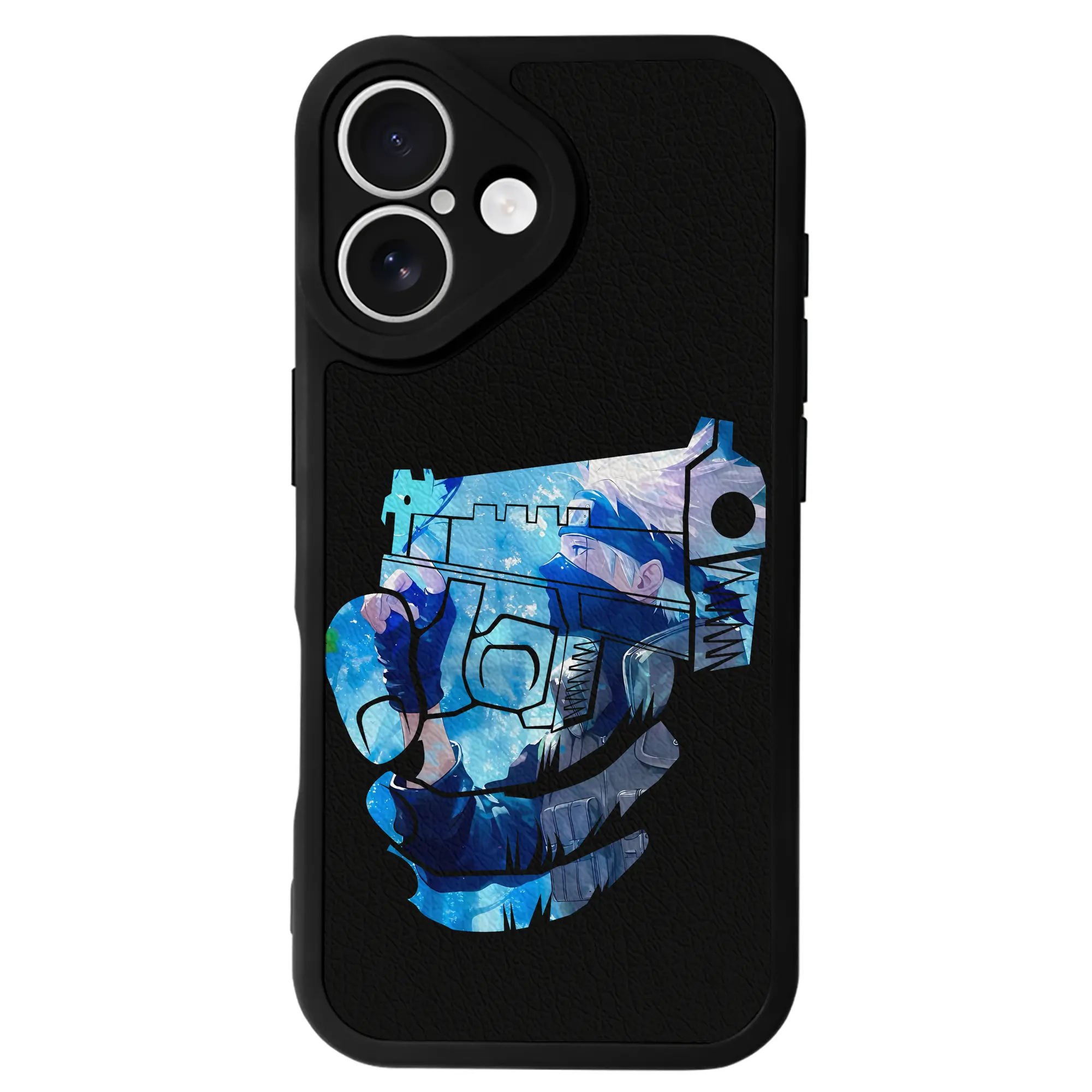 ナルト グッズ はたけ カカシ - IPhone 16シリーズ対応 ・ シリコンスマホケース ・ レザー調 ・ 高精度フィット ・ 耐衝撃 ・ ワイヤレス充電対応 ・ 精密カット